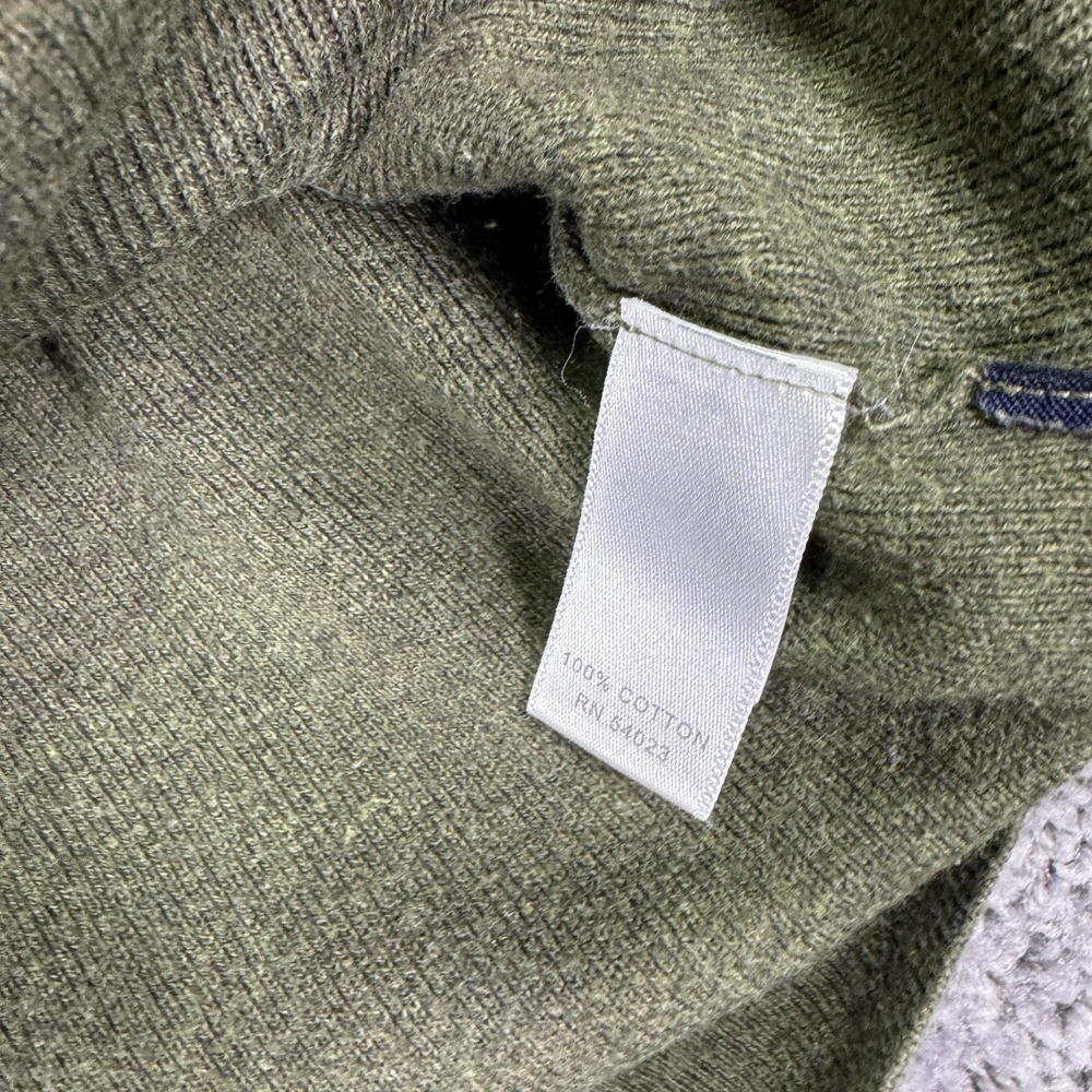 Banana Republic Shirt Mens Large Green Cotton Knit Crew Neck Pullover Casual - Picture 7 of 8